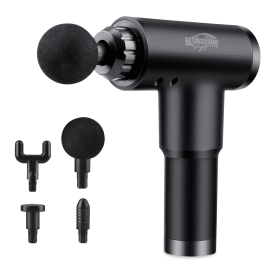 Electric Handheld Massager (Battery Powered, Multi-level & Multi Massage Head)