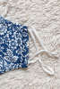 Floral Fabric Mask in Navy