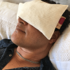 Hot Cherry Eye Pillow in Unbleached, Pre-washed