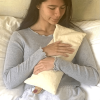 Hot Cherry Rectangular/Cervical Neck Pillow in Unbleached, Pre-washed, with Cherry Print Pillowcase