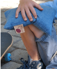Cherry Ice Blue Denim Square in Zip-close Freezer Bag