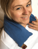 Cherry Ice Blue Denim Neck Wrap in Zip-close Freezer Bag