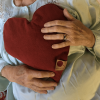 Heart-Shaped Hot Cherry Pillow