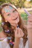 LUKKY Lip Gloss holographic effect, 0.1 fl.oz., black currant flavor, assortment of 12 pieces