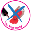 LUKKY Peel-off nail polish, set of 7 x 0.19 fl.oz.
