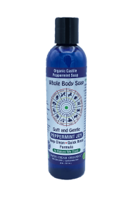 Organic Castile Liquid Soap, Peppermint 12 pack (8 oz)