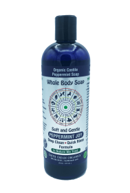 Organic Castile Liquid Soap, Peppermint 6 pack (16 oz)