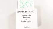 Vegan Waxed Bamboo Charcoal Dental Floss - Mint Flavor - 33yrds