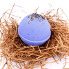 Lavender bath bomb with dry flowers