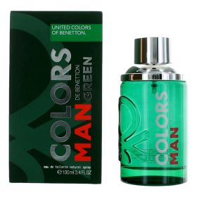Colors De Benetton Man Green by Benetton, 3.4 oz EDT Spray for Men