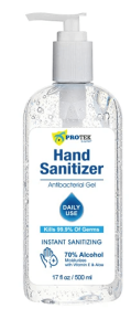 Hand Sanitizer Gel 70% Alcohol - (Pack of 10) (size: 17oz)