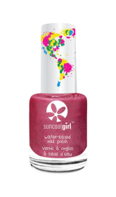 Suncoatgirl water-based peel off nail polish for kids (Color: Apple Blossom (pearly hot pink), size: 9ml/ea)