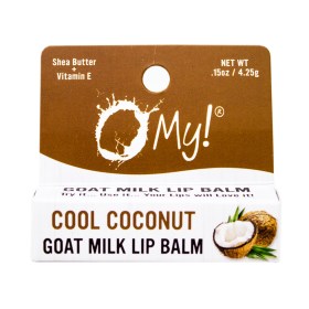 O My! Goat Milk Lip Balm - Natural Goat Milk Lip Balm - Shea Butter and Vitamin E - Free of Parabens & More - Leaping Bunny Certified - Handcrafted in (size: Single Pack 0.15oz)