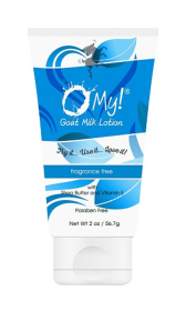 O My! Goat Milk Lotion - Made with Farm-Fresh Goat Milk - Free of Parabens & More - Shea Butter and Vitamin E - Leaping Bunny Certified - Handcrafted (size: 2oz Black Squeeze Tube)