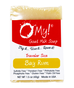 O My! Goat Milk Soap Bar - Made with Farm-Fresh Goat Milk - Moisturizes skin with Natural Alpha Hydroxy Acids in Goat Milk - Free of Parabens & More - (size: 1.5oz)