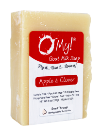 O My! Goat Milk Soap Bar - Made with Farm-Fresh Goat Milk - Moisturizes skin with Natural Alpha Hydroxy Acids in Goat Milk - Free of Parabens & More - (size: 6oz)
