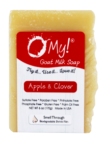 O My! Goat Milk Soap Bar - Made with Farm-Fresh Goat Milk - Moisturizes skin with Natural Alpha Hydroxy Acids in Goat Milk - Free of Parabens & More - (size: 6oz Bar)