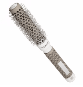 Ceramic & Ionic Nano Tech Round Hair Brush (Color: Grey, size: 19mm)